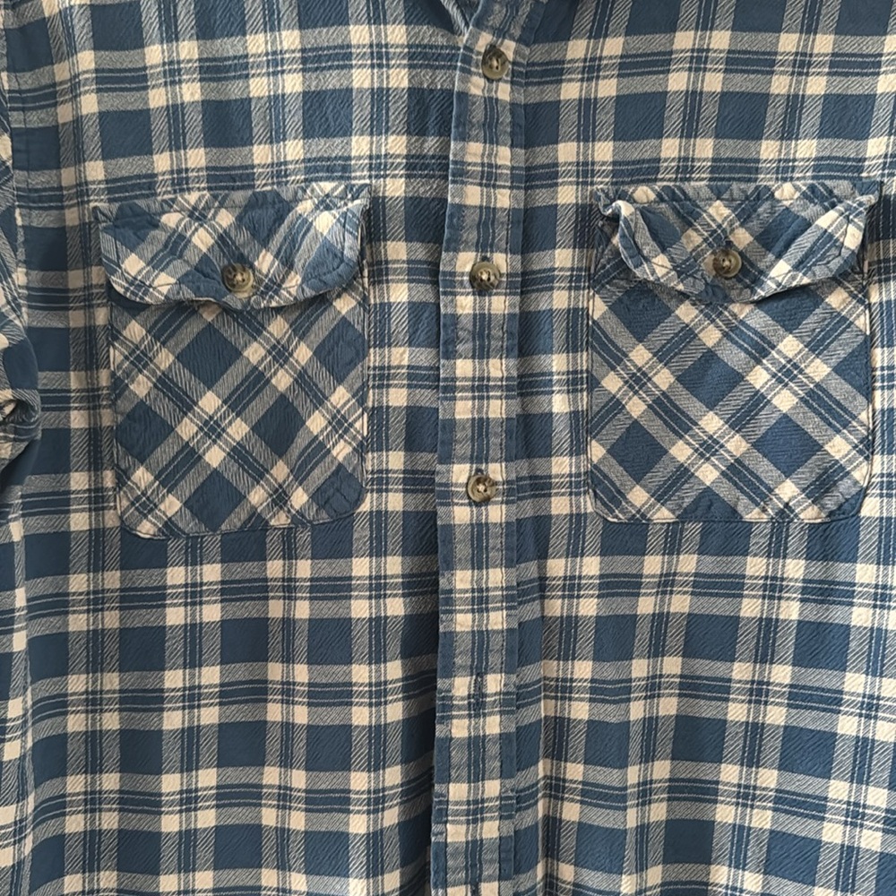 Pendleton Blue Wool Clark Button Up Flannel Shirt… - image 3